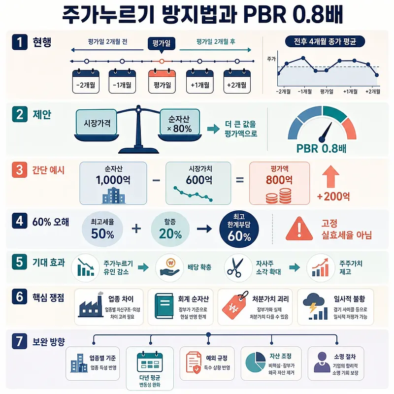 Infografía en siete partes sobre el umbral PBR 0,8, la valoración, sus efectos y controversias